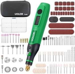 Uolor Mini Cordless Rotary Tool, Polishing Kit with 158 Accessories, Multi-Purpose Power Rotary Multi Tool for Polishing, Engraving, Sanding, Drilling, Etching, Cutting Grinding DIY Crafts