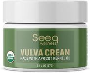 Seeq Wellness Organic Vulva Balm, Intimate Skins Care, Menopause Support, Relieves Feminine Dryness, Itching, Burning, Redness, Irritation - All Natural - 2 oz