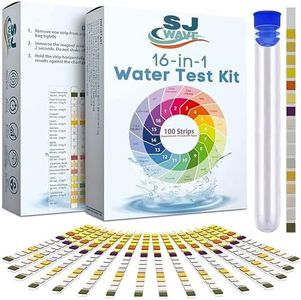 16 in 1 Drinking Water Test Kit |High Sensitivity Test Strips detect pH, Hardness, Chlorine, Lead, Iron, Copper, Nitrate, Nitrite | Home Water Purity Test Strips for Aquarium, Pool, Well & Tap Water