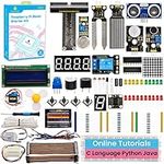 KEYESTUDIO Basic Starter Kit for Raspberry Pi 4 3 3B/2B/B+, with Tutorials C Language Python Java Code,Breadboard Solderless Components Learn Electronics and Programming for Raspberry Pi Beginners