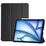 ProCase Smart Case for iPad Air 11-inch M4 (2026, 8th Gen) / M3 (2025) / M2 (2024) & 10.9 Inch iPad Air 5th (2022) & 4th (2020) – Protective Hard Back Cover with Auto Sleep/Wake - Black
