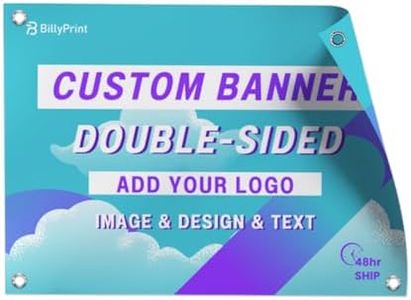 BillyPrint Custom Vinyl Banner Double-Sided Photo Or Text Personalized Customized Indoor Birthday Business,Graduation,Birthday Parties,15oz 5ft x30ft Wedding Event Custom Banner Sign
