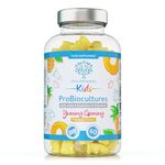 Kids Probiotics/ProBiocultures Gummies - 60 Children's probiotics Multi-Strain Gummies - Natural Pineapple Flavour – with Added B & C Vitamins for Immune Support - 2 Month Supply – UK Made