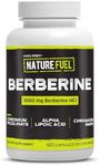 Healthy Delights Nature Fuel Berberine Capsules, Berberine Supplement, with Berberine HCl, Chromium Picolinate, Alpha Lipoic Acid, and Cinnamon Bark, 60 Count, 30 Servings