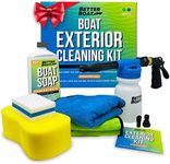 Ultimate Boat Cleaning Kit Boat Wash Soap & Foam Gun Cleaner Sponge Boat Cleaner Products & Microfiber Cloths Pontoon Boat Accessories Marine Boating Gifts for Men & Women Fishing Bass & RV Supplies