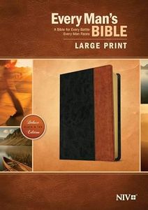 Every Man's Bible-NIV-Large Print: New International Version Black & Tan