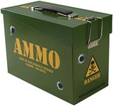 Kombat UK Kids Army Ammo Tin - Toy Storage Box - Lunch Box - Olive Green, N/A