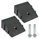 DODUOS 2 Pack Kerb Ramps for Cars Wheelchair Accessible Curb Ramp, Portable Door Ramps for Wheelchairs, PVC Kerb Ramp for Wheelchair, Rampsupplies for Car Doorways Wheelchairs Bicycles