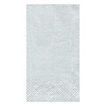 Caspari Entertaining with Moire 2-Paper Guest Towels, Platinum, 15-Pack