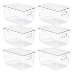 Vtopmart 6 Pack Clear Stackable Sto
