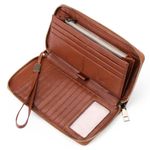 SENDEFN Women Leather Wallets RFID Blocking Zip Around Credit Card Holder Phone Clutch