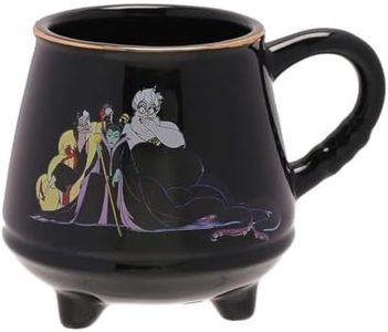 Disney Villains Tasse à café en céramique en forme de chaudron Noir – Boîte Maléifique Ursula Cruella