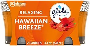 Glade Jar Candle Air Freshener, Hawaiian Breeze, 2 candles, 6.8 oz (Packaging May Vary)