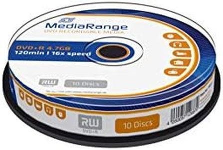 MediaRange MR453 DVD+R Blanks (4.7 GB, 16x Speed, 10 Spindle)