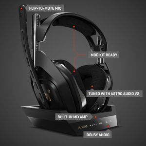 ASTRO A50 Wireless Gaming Headset – Black/Gold