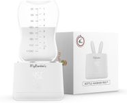 MyBambini's PRO™ Portable Bottle Warmer Baby, Bottle Warmer Baby Travel, Breast Milk Warmer Baby, USB Bottle Warmer, for Car Airplane Compatible with MAM, LANSINOH & NANOBEBE (Wide) (White)
