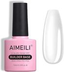 AIMEILI 7 in 1 Builder Base Strengthening Gel, UV/LED Clear Building Nail Gel in a Bottle for Nails Extension Gel Polish Nail Repair Nail Strengthen, Quick Extension Gel 10ml