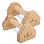 BRITOR Wooden Parallettes, Push Up 