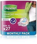 Depend Comfort Protect Incontinence Pants for Women, Extra-Large - 27 Pants