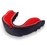 Deluxe Touch Mouth Guard Slim Fit, Adults and Junior Premium Gum Shield for Braces with Case for Boxing, Lacrosse, Rugby, Football, Hockey, Martial Arts, Basketball and All Contact Sports