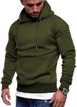 COOFANDY Men's Workout Hoodie Gym Sport Sweatshirt Athletic Pullover Casual Fashion Hooded With Pocket (Army Green., XX-Large)