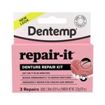 Dentemp Denture Repair Kit – Professional 3‑Repair Capacity, Fast Set Resin, For Temporary Emergency Denture Fixes, Easy At‑Home Use – Reliable, Safe| SterlingSquare