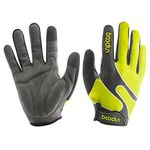 BOODUN Cycling Gloves Shock-Absorbing Mountain Bike Gloves for Women and Men with Touchscreen Function - Green - S