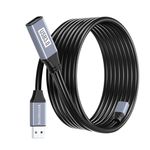 BlueRigger USB 3.0 Extension Cable (32FT/10M, Active, 5 Gbps, Type A Male to Female Adapter Cord) - Long USB Repeater Extender for VR Headset, Printer, Hard Drive, Flash Drive, Keyboard, Mouse, Xbox