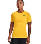 Under Armour Womens Sports-compression-tops, Taxi / Black, Large US, Taxi / Black, Large