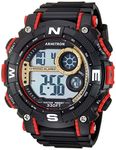 Armitron Sport Men's Digital Chronograph Resin Strap Watch, 40/8284, Black, Chronograph,Digital