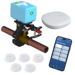 EcoNet Controls SmartThings/Aeotec Hub & Bulldog Starter Kit Smart Things Home WiFi Water Leak Detector Shut Off Tool Smart Water Valve (EVC200-SSK5 (5 sensors))