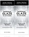 John Frieda Luminous Glaze Clear Shine Hair Gloss, Anti-Fade, Color Enriching Gloss, Safe for Color Treated Hair, 6.5 oz (Pack of 2)