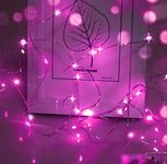 cshare Pink Fairy Lights for Girls Bedroom, 50 LEDs 5m/16.4ft Battery Powered String Lights for Christmas Decorations Valentines Gifts for her.（Pink）