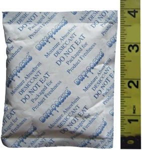 Dry-Packs Absorbent Industries 15PK Silica Gel in Tyvek Dehumidifier Absorbs Moisture 28 Gram, White, (28GR.TYVEK-15PK-ALT1)