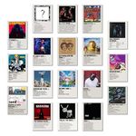 Hip-Hop Song Posters Pack of 18 (14.8 x 10.5 cm) 300 GSM | Minimalist Poster Set | Aesthetic Room Decor | Pinterest Wall Posters | Aesthetic Wall Collage Kit | Aesthetic Wall Decor | Wall Prints