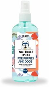 WTC Dog Not Here Spray - Trains Pets Where Not to Pee - Dog & Puppy Potty Training Spray to Stop Marking & Urinating Indoors or Outdoors - Safe for Furniture, Carpet & Floors - Made in India