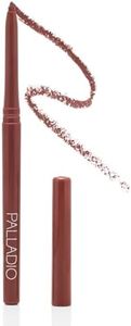 Palladio Retractable Waterproof Lip Liner High Pigmented and Creamy Color Slim Twist Up Smudge Proof Formula with Long Lasting All Day Wear No Sharpener Required, Naked
