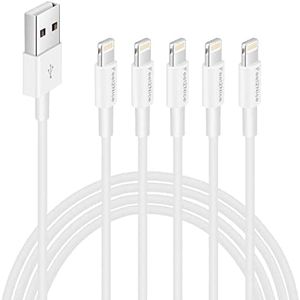 iPhone Charger, Lightning Cable, 5Pack 3FT Phone Charger to Syncing Charging Cable Data Cord Compatible with iPhone Xs, iPhone Xs MAX, iPhone XR, iPhone X, iPhone 8 /Plus, iPhone 7/6/5 /Plus More