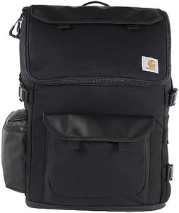 Carhartt 35l Nylon Workday Backpack, Durable Water-Resistant Pack with 15" Laptop Sleeve, Black, One Size, 35l Nylon Workday Backpack, Durable Water-resistant Pack With 15" Laptop Sleeve