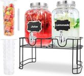 1 Gallon Glass Drink Dispensers For