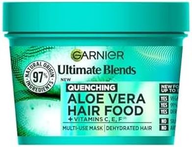 Garnier Hair Food Multi-use Hair Treatment Mask, Offers 8x More Hydration, Ideal for Dehydrated hair, No Silicones, Vegan Formula, Aloe Vera, Ultimate Blends, 400ml