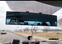 NINGFIST Rear view Mirror Rearview Mirror Wide Angle Broadway Panoramic Anti Glare Mirror Blindspot Accessories Universal Interior Car Convex Mirror for Car SUV Trucks.