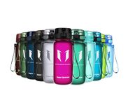 Super Sparrow Sports Water Bottle - 350ml - Non-Toxic BPA Free & Eco-Friendly Tritan Co-Polyester Plastic - For Running, Gym, Yoga, Outdoors and Camping