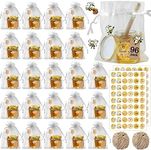 Aliggbent 96 Pcs Honey Jars,Mini Ho