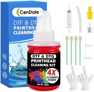 CenDale Upgraded DTF Printer Head Cleaning Kit, Print Head Cleaning Kit for Epson ET8550 L1800 XP15000 R1390 XP600 Ink Printer (100ML)