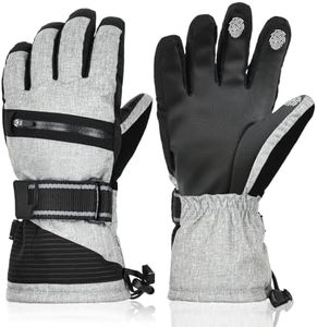 Men's Gloves Warm Waterproof Windproof Breathable Touchscreen Thermal Cold Winter Weather for Snow Ski Skiing Snowboard