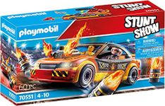 Playmobil 70551 Stunt Show Crash Car, for Children Ages 4-10, Fun Imaginative Role-Play, PlaySets Suitable for Children Ages 4+