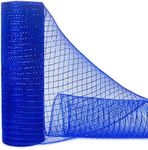 Ribbli Royal Blue Metallic Mesh Rib