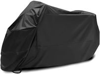 Motorcycle Cover, Waterproof Motorbike Cover Large Heavy Duty Oxford Fabric Motorcycle Covers with Lock Holes, Rain Dust UV Protective for Outside Storage Indoor Outdoor Scooter Covers Accessories