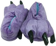 MiziHome Unisex Soft Paw Claw Home Slippers Animal Costume Shoes Purple L